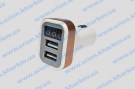Зарядний пристрій 2 USB 3.1А з дисплеє + вольтметр + амперметр